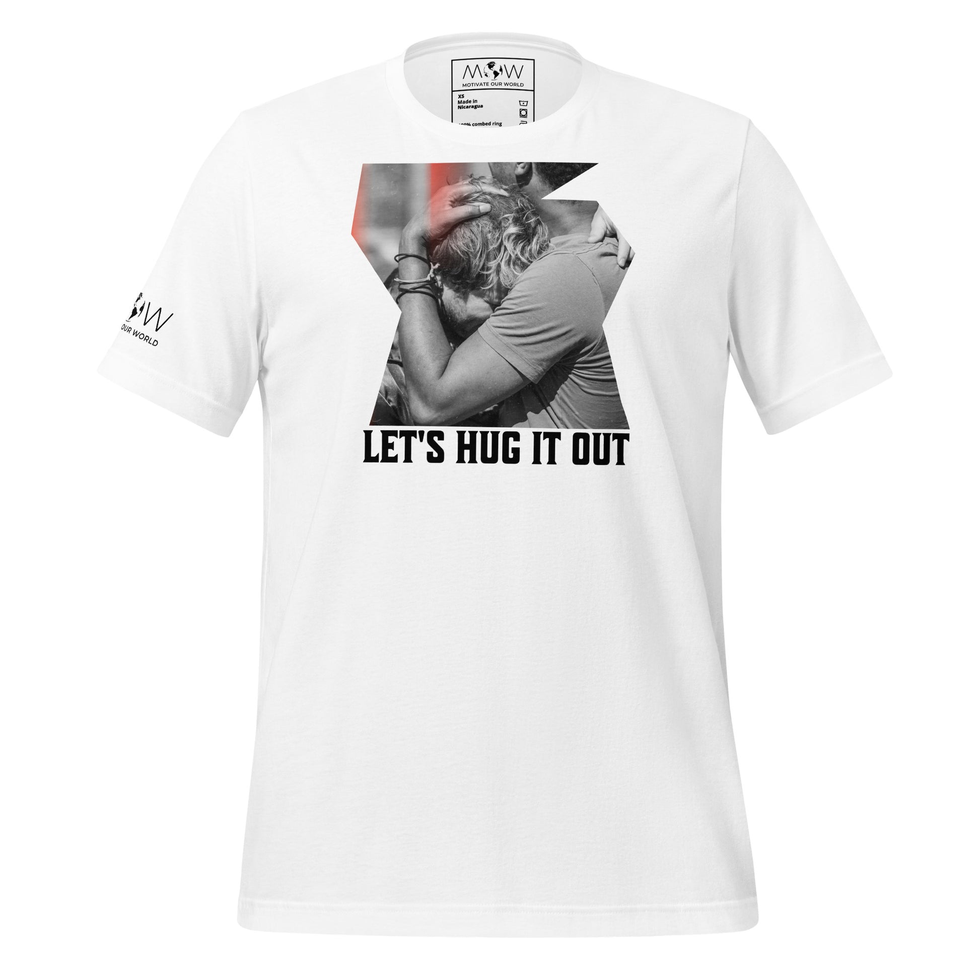 Let's Hug It Out Motivational White Motivational  Men's T-Shirt
