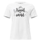 Let’s Travel The World Pyramid White Motivational Women’s T-Shirt