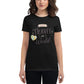 Let’s Travel the World Women’s Motivational Black T-Shirt