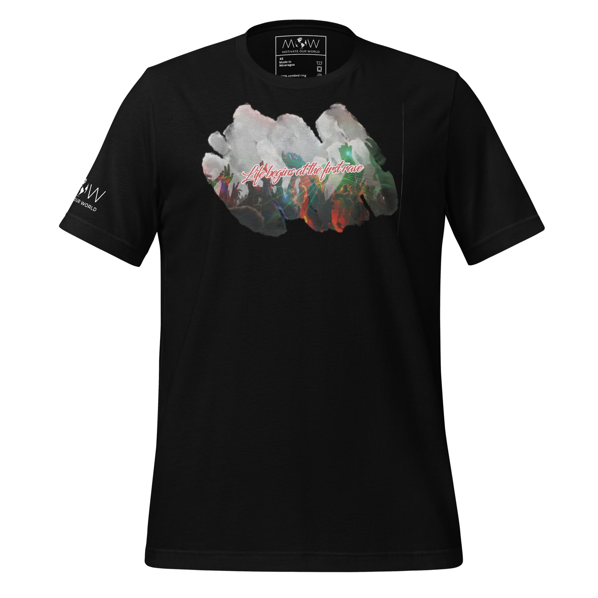 Life Begins at Black Motivational Men's T-Shirt