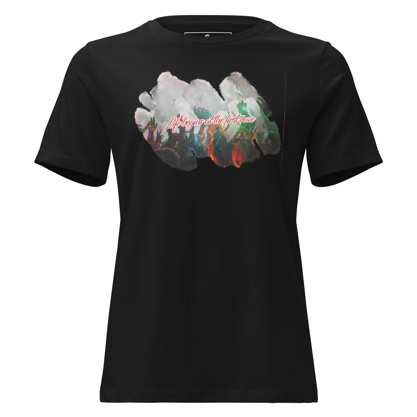 Life Begins at Black Motivational Women’s T-Shirt