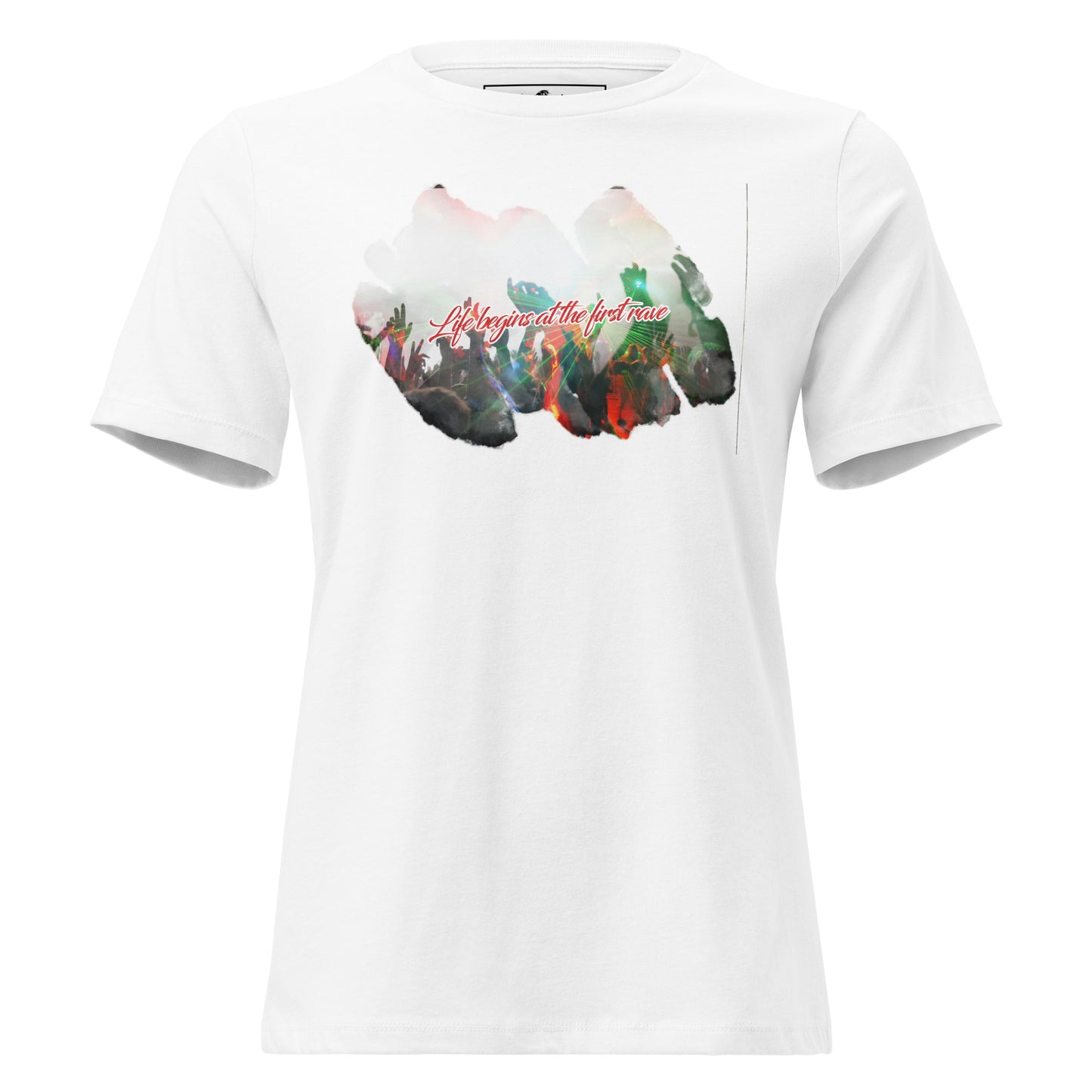 Life Begins at White Motivational Women’s T-Shirt