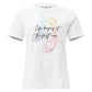 Life Begins at the First Rave – Vibrant Notes Edition White Motivational Women’s T-Shirt