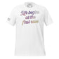 Life Begins at the First Rave White Motivational Men's T-Shirt
