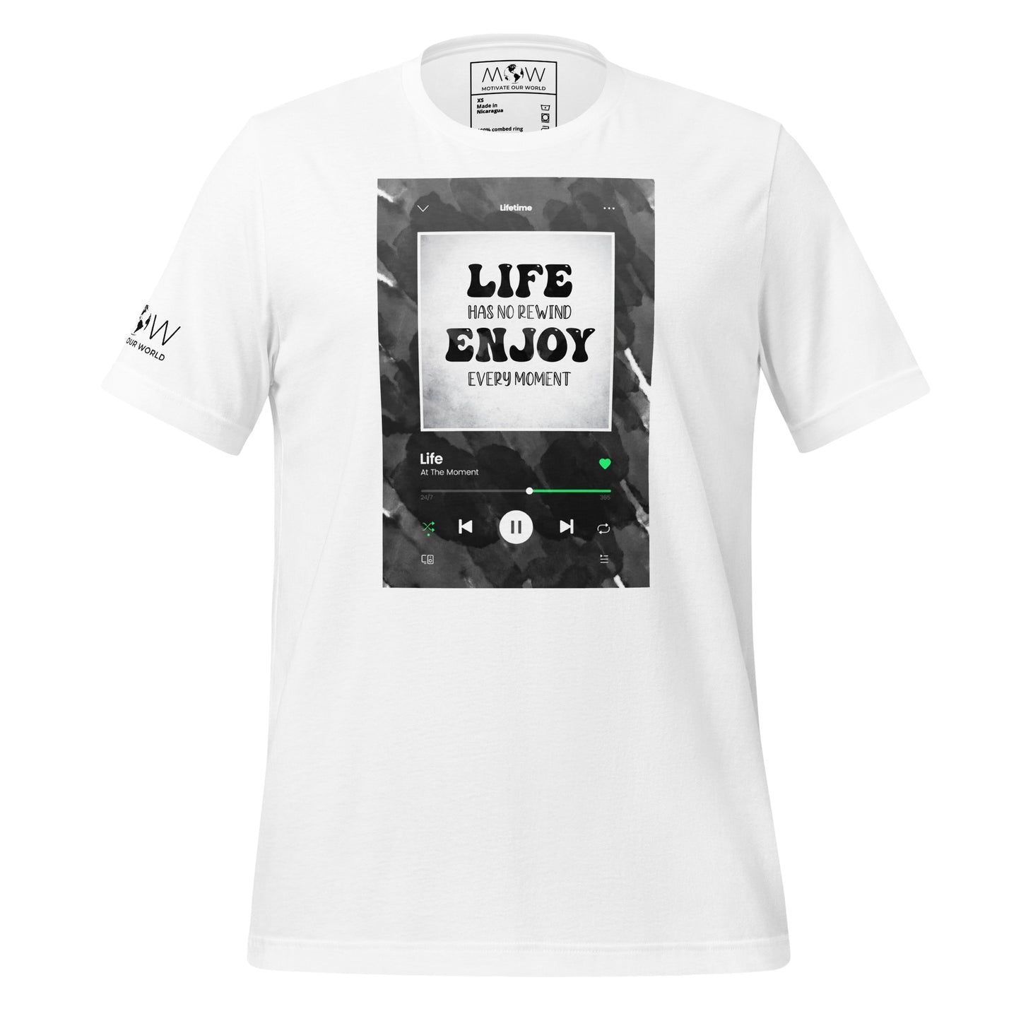 Life Has No White Motivational Men's T-Shirt