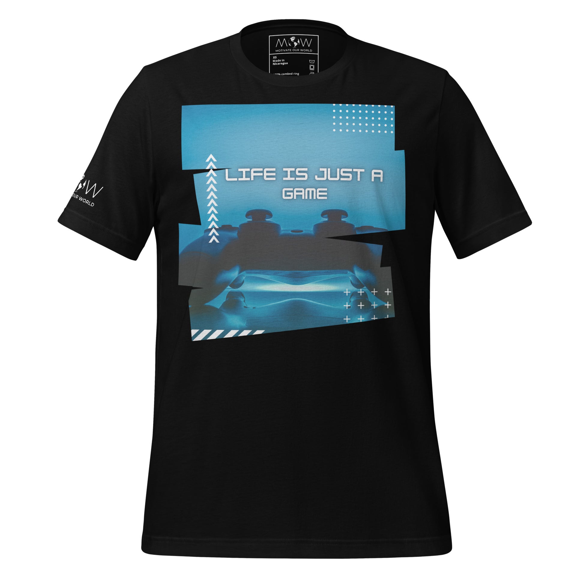 Life Is Just a Game - Gaming Controller Black Motivational Men's T-Shirt