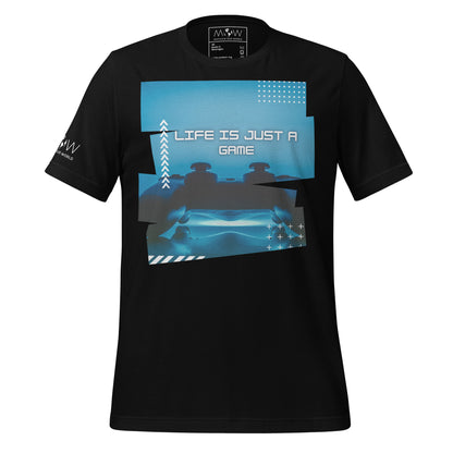 Life Is Just a Game - Gaming Controller Black Motivational Men's T-Shirt