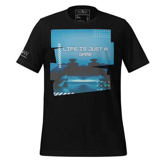 Life Is Just a Game - Gaming Controller Black Motivational Men's T-Shirt
