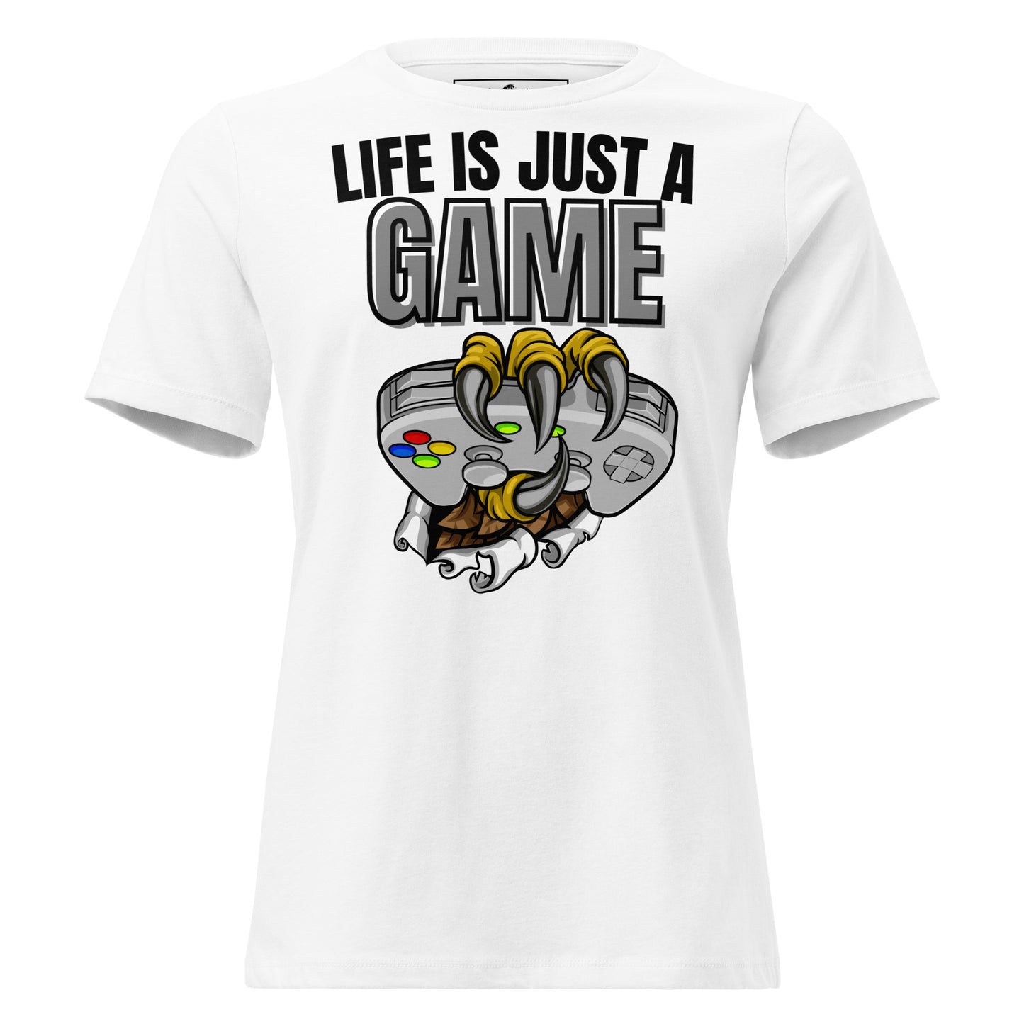 "Life Is Just a Game" White Motivational Women’s T-Shirt