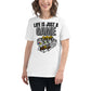 "Life Is Just a Game" White Motivational Women’s T-Shirt Lifestyle