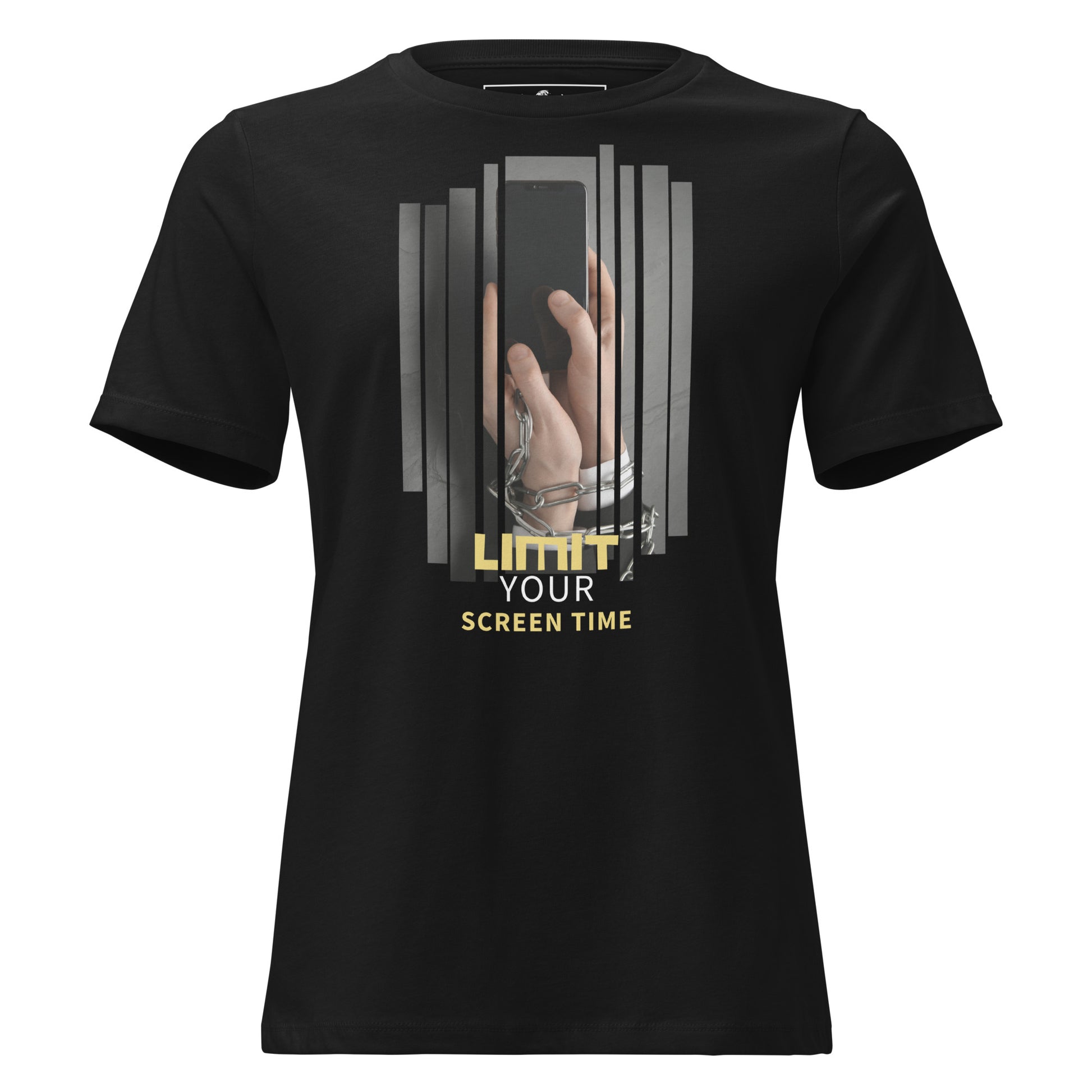 Limit Screen Time Black Motivational Women’s T-Shirt