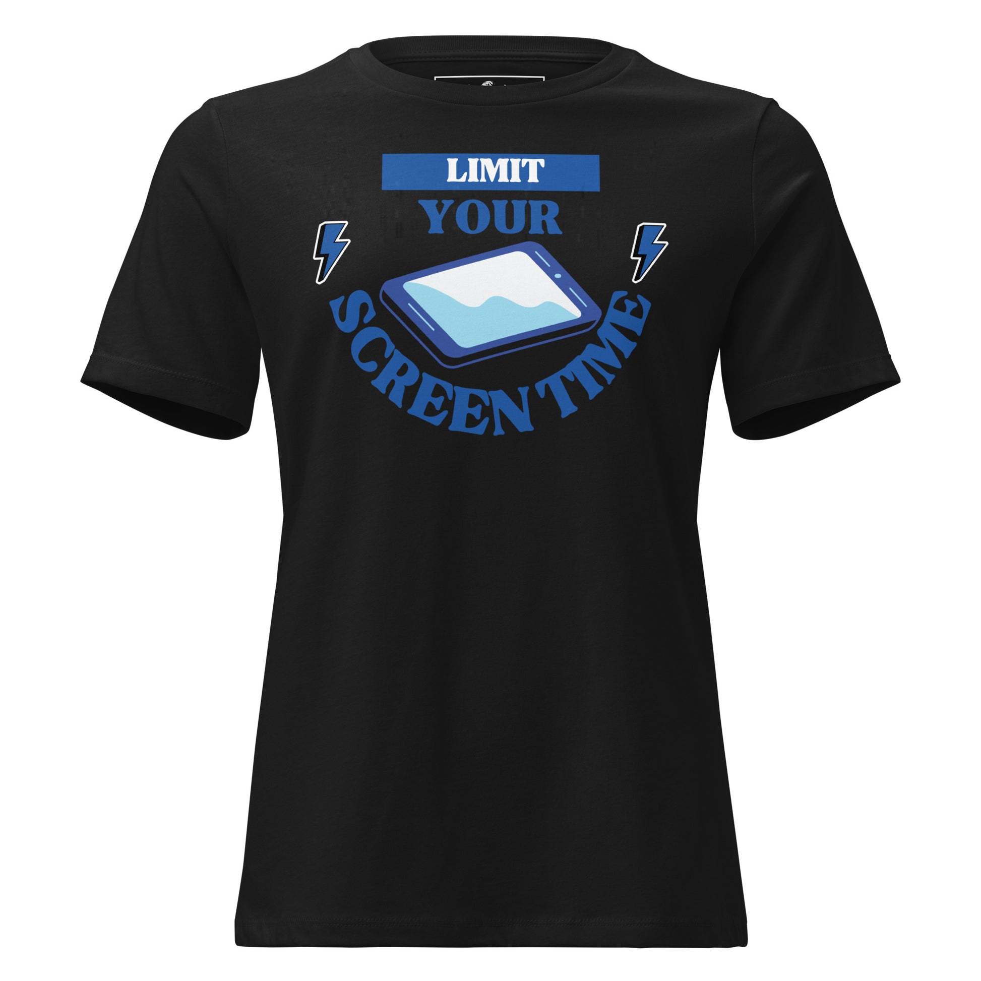 Limit Your Screen Time Black Motivational Women’s T-Shirt