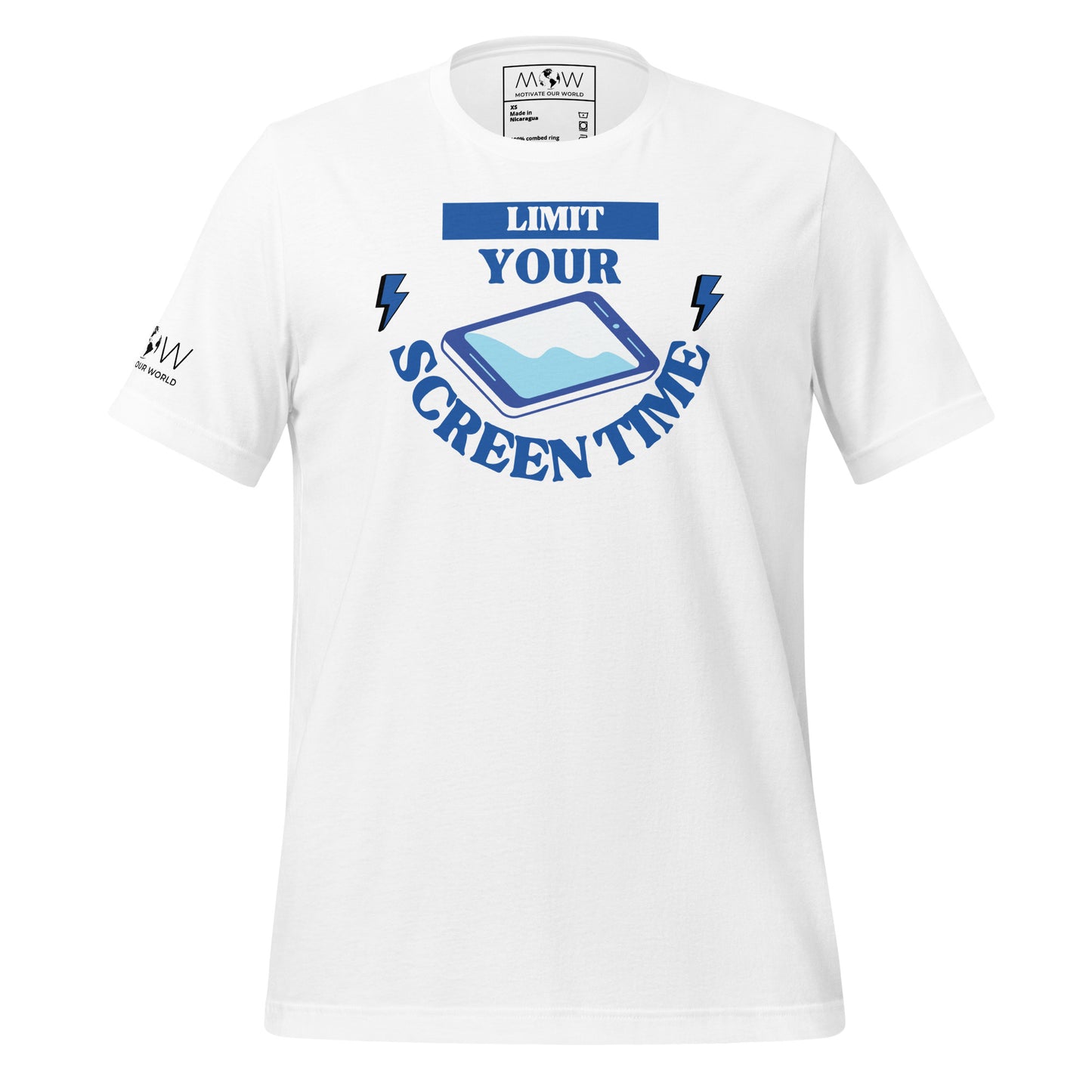 Limit Your Screen Time White Motivational Men's T-Shirt