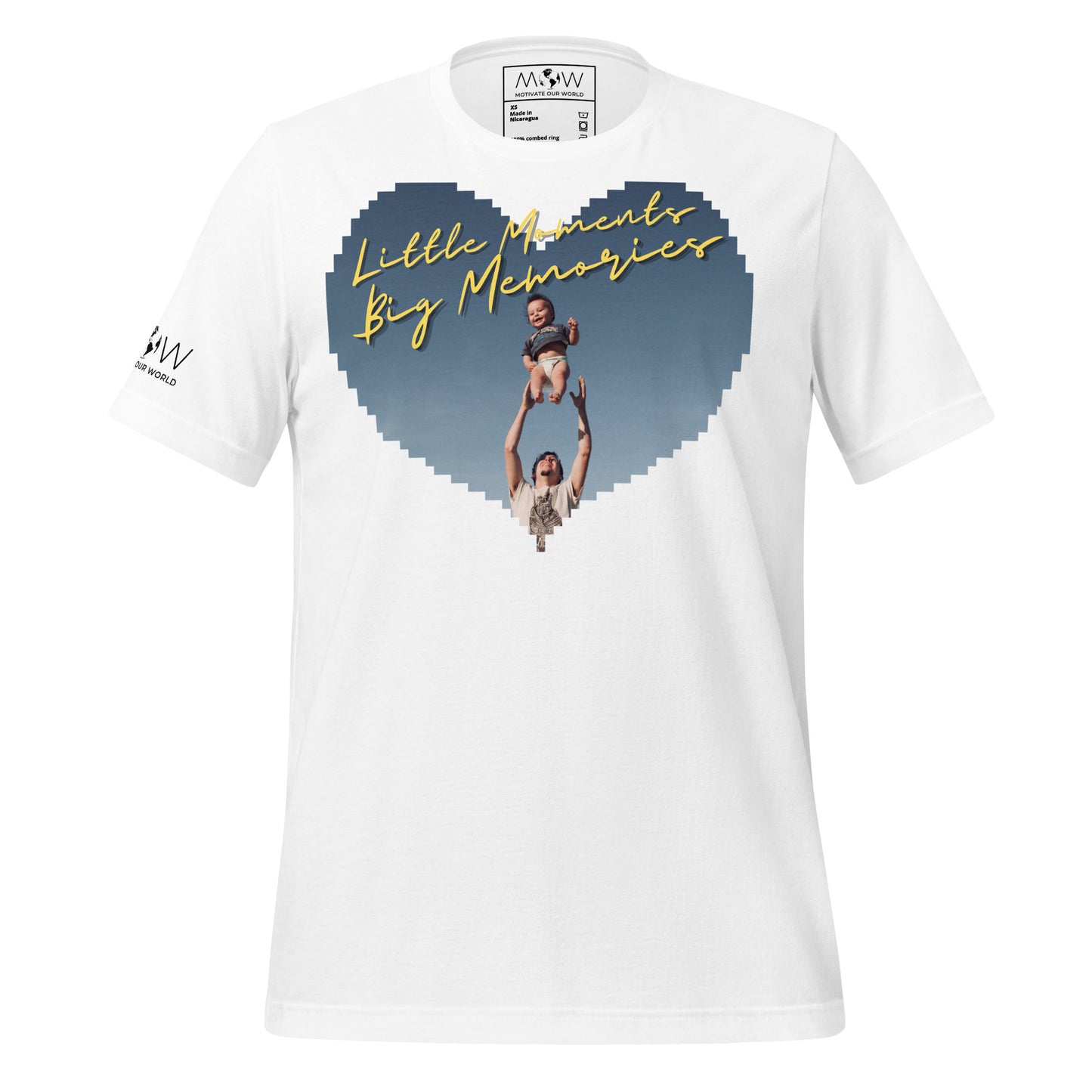 Little Moments, Big Memories – Fatherhood Edition White Motivational Men's T-Shirt