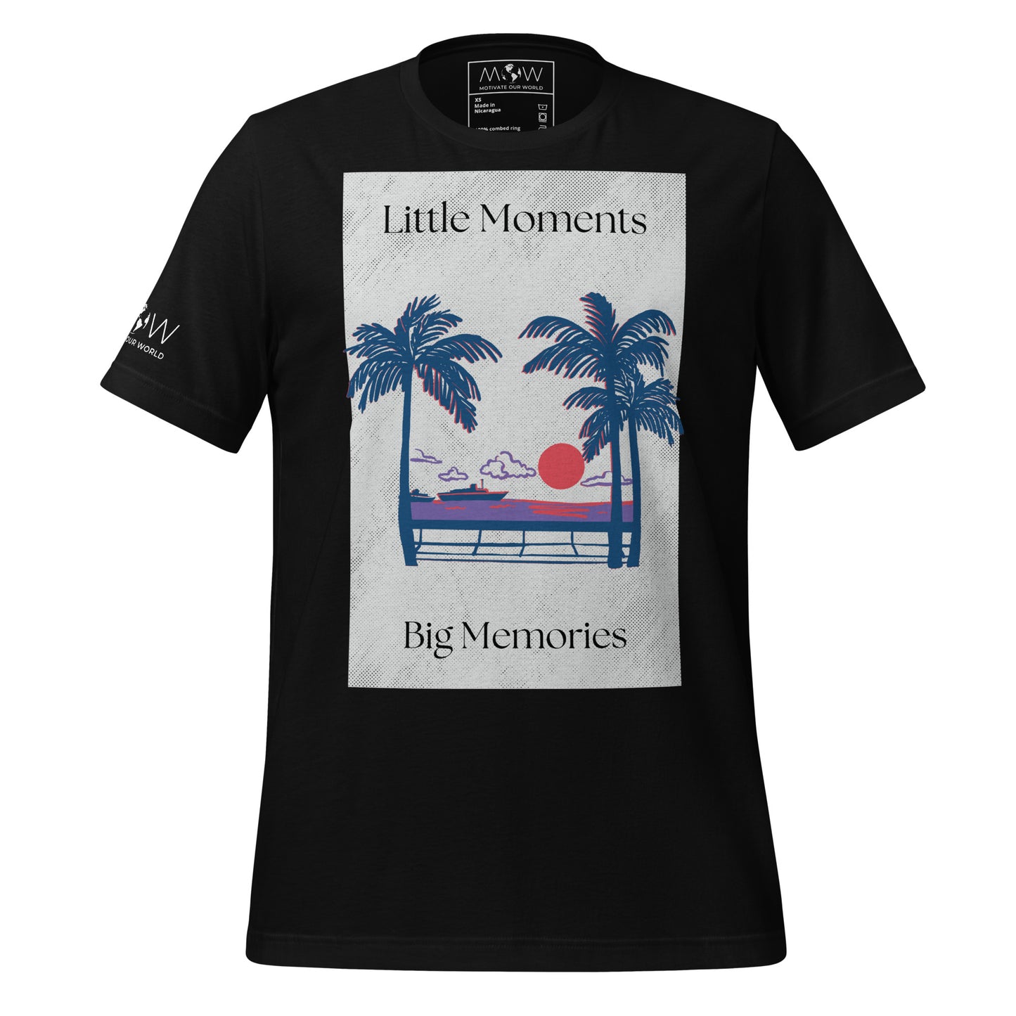 Little Moments, Big Memories – Sunset Edition Black Motivational Men's T-Shirt