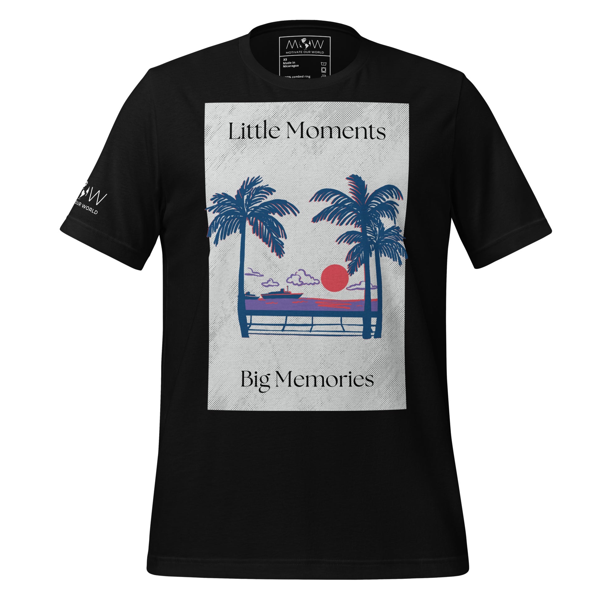 Little Moments, Big Memories – Sunset Edition Black Motivational Men's T-Shirt