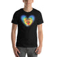 Love Is Love Rainbow Heart – LGBTQ+ Pride Black Motivational Men's T-Shirt