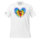 Love Is Love Rainbow Heart – LGBTQ+ Pride White Motivational Men's T-Shirt