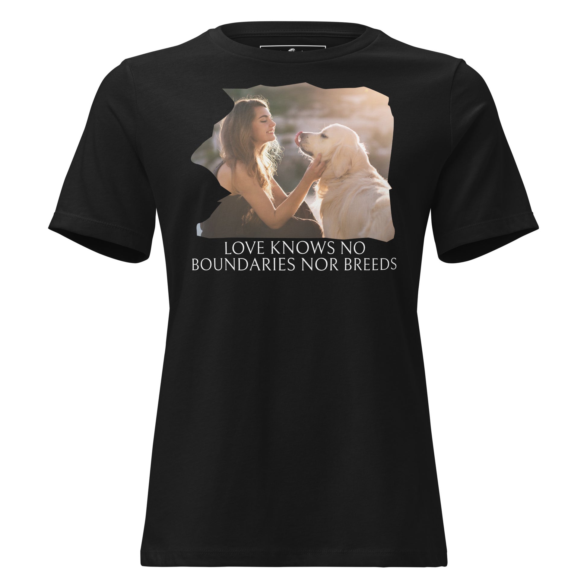 Love Knows No Boundaries Black Motivational Women’s T-Shirt
