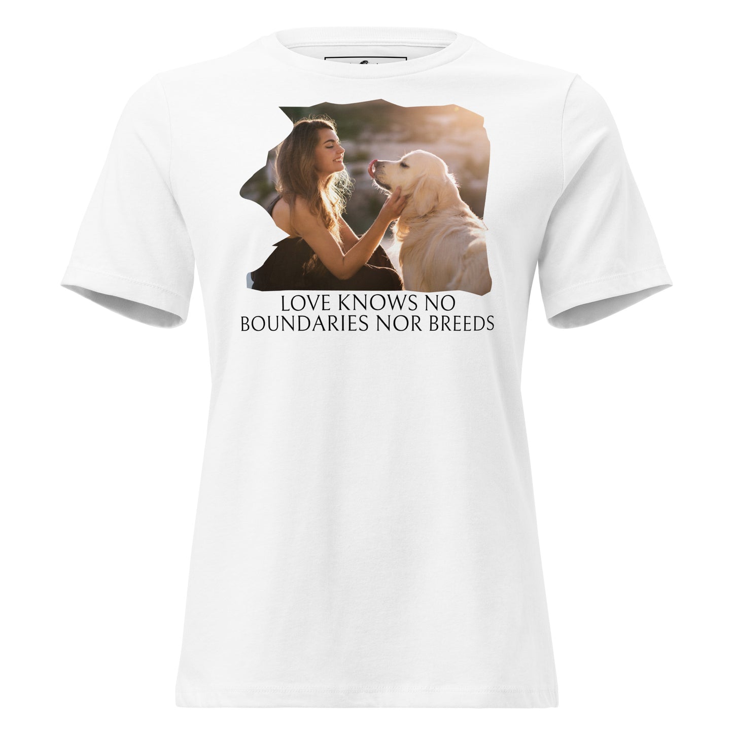 Love Knows No Boundaries White Motivational Women’s T-Shirt