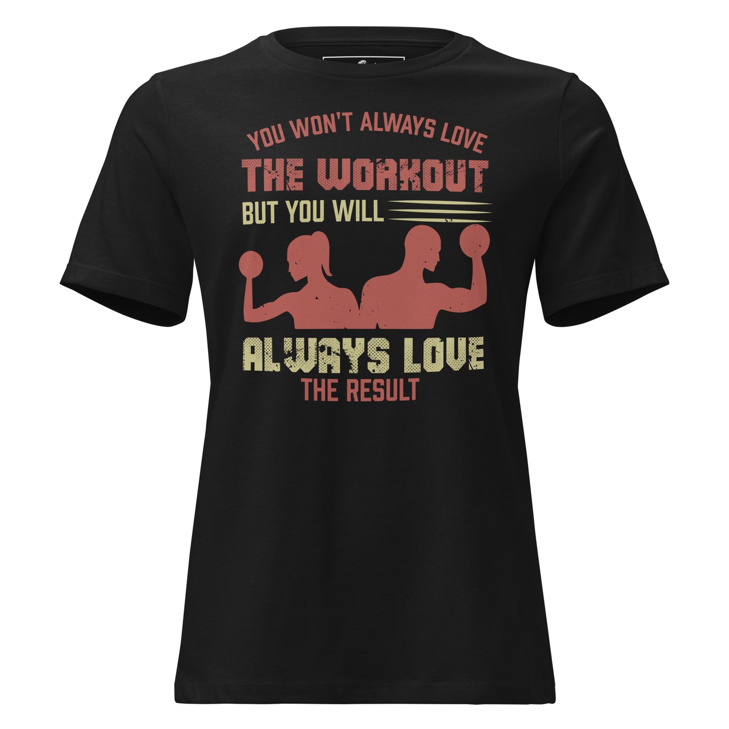 Love the Result Duo Black Motivational Women’s T-Shirt