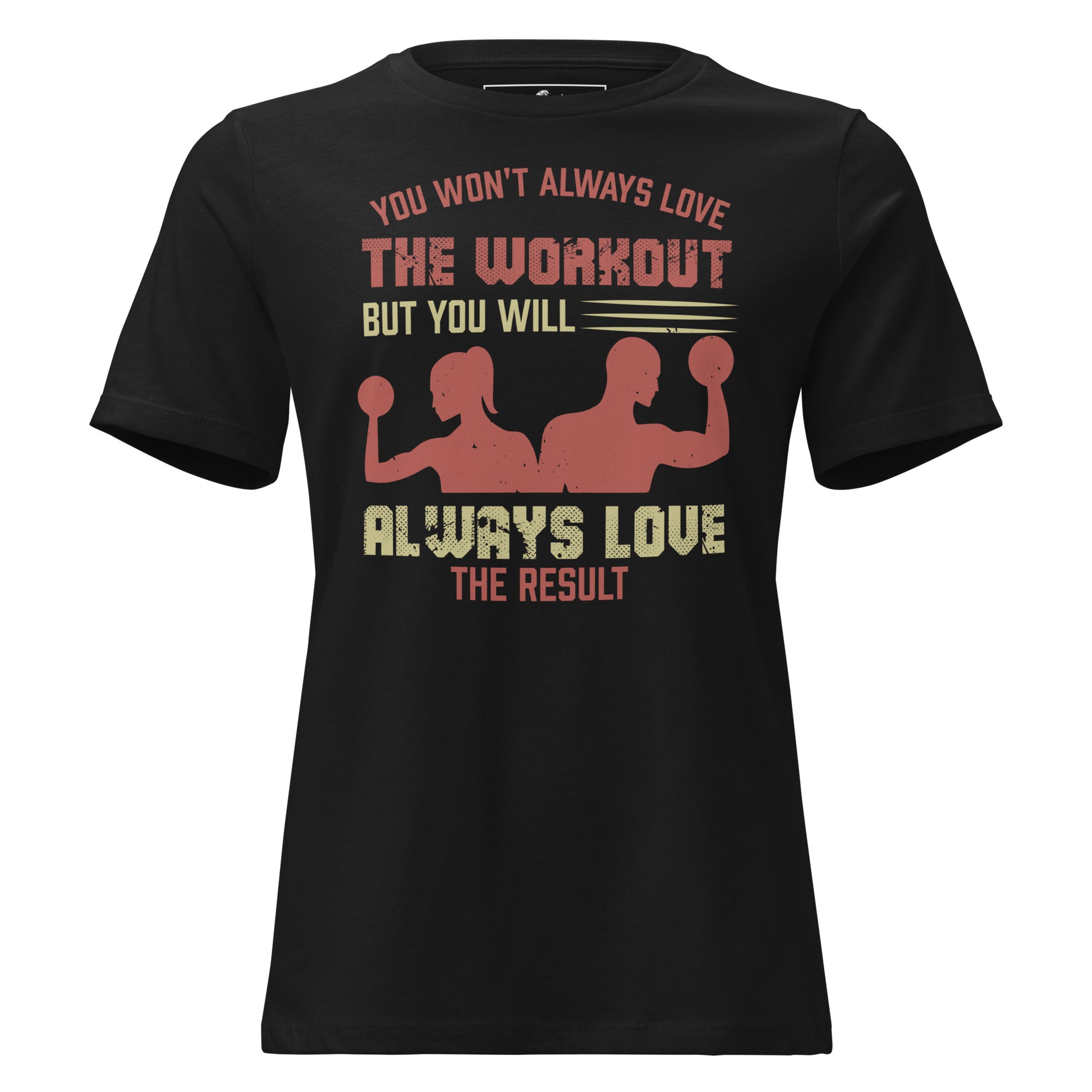 Love the Result Duo Black Motivational Women’s T-Shirt