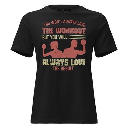 Love the Result Duo Black Motivational Women’s T-Shirt