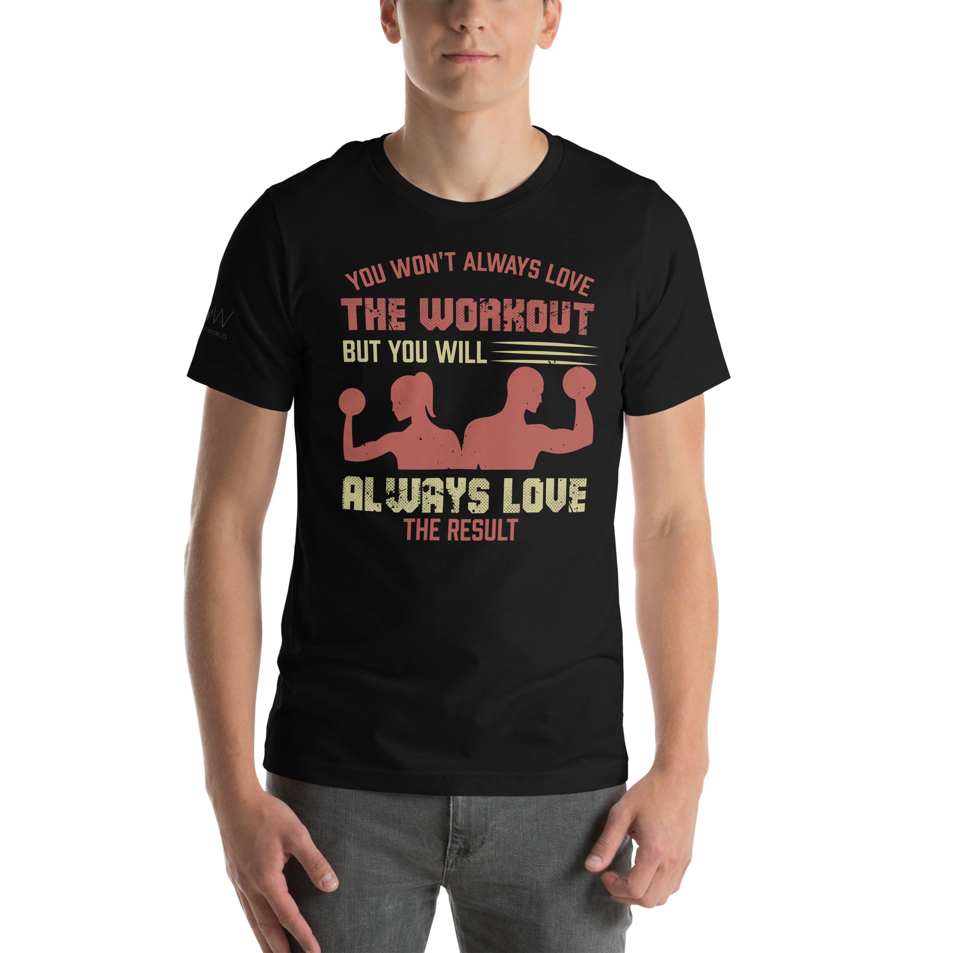 Love the Result Duo Men's Motivational Black T-Shirt