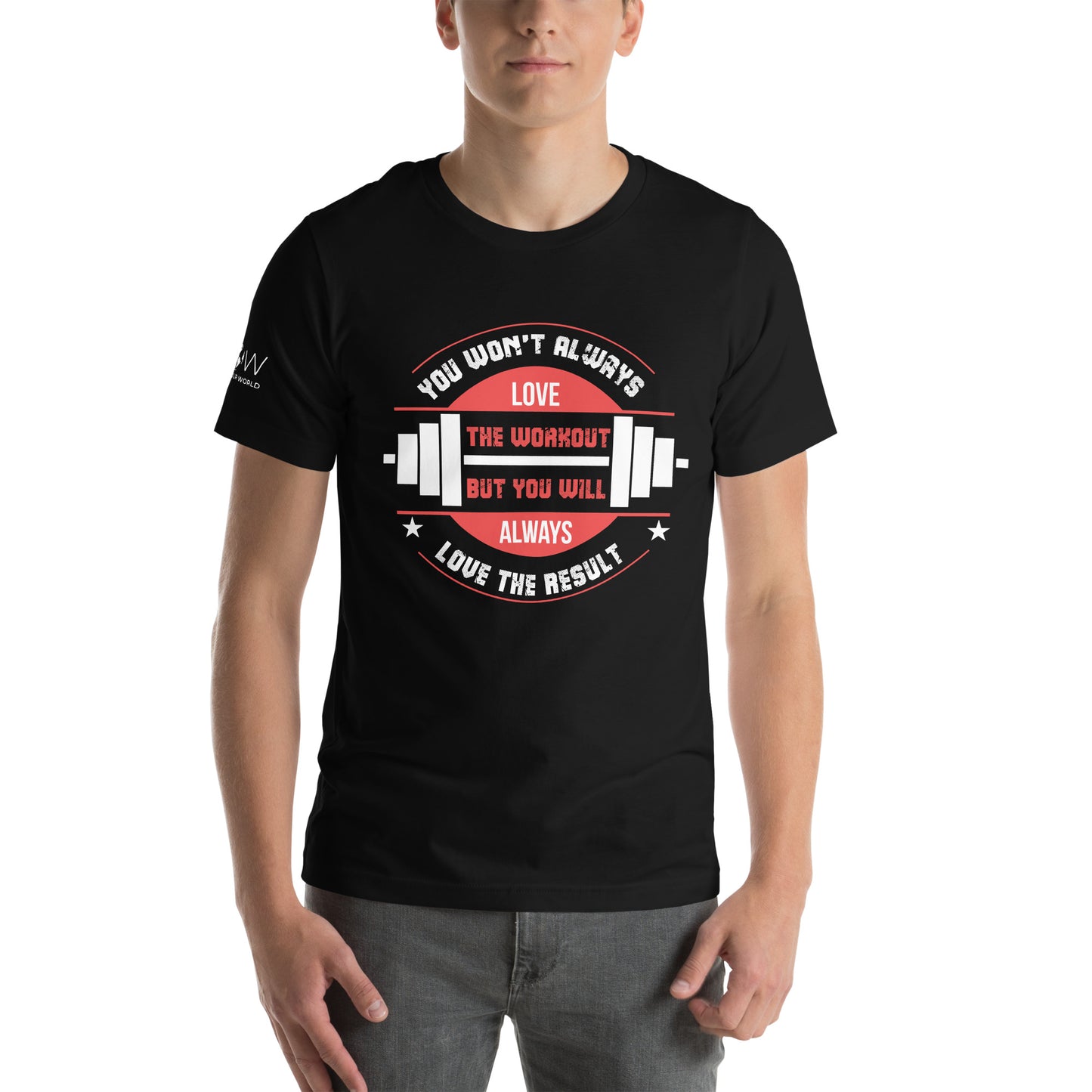 Love the Result Men's Motivational Black T-Shirt