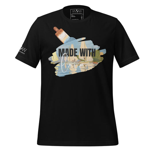 Made With Love Black Motivational Men's T-Shirt