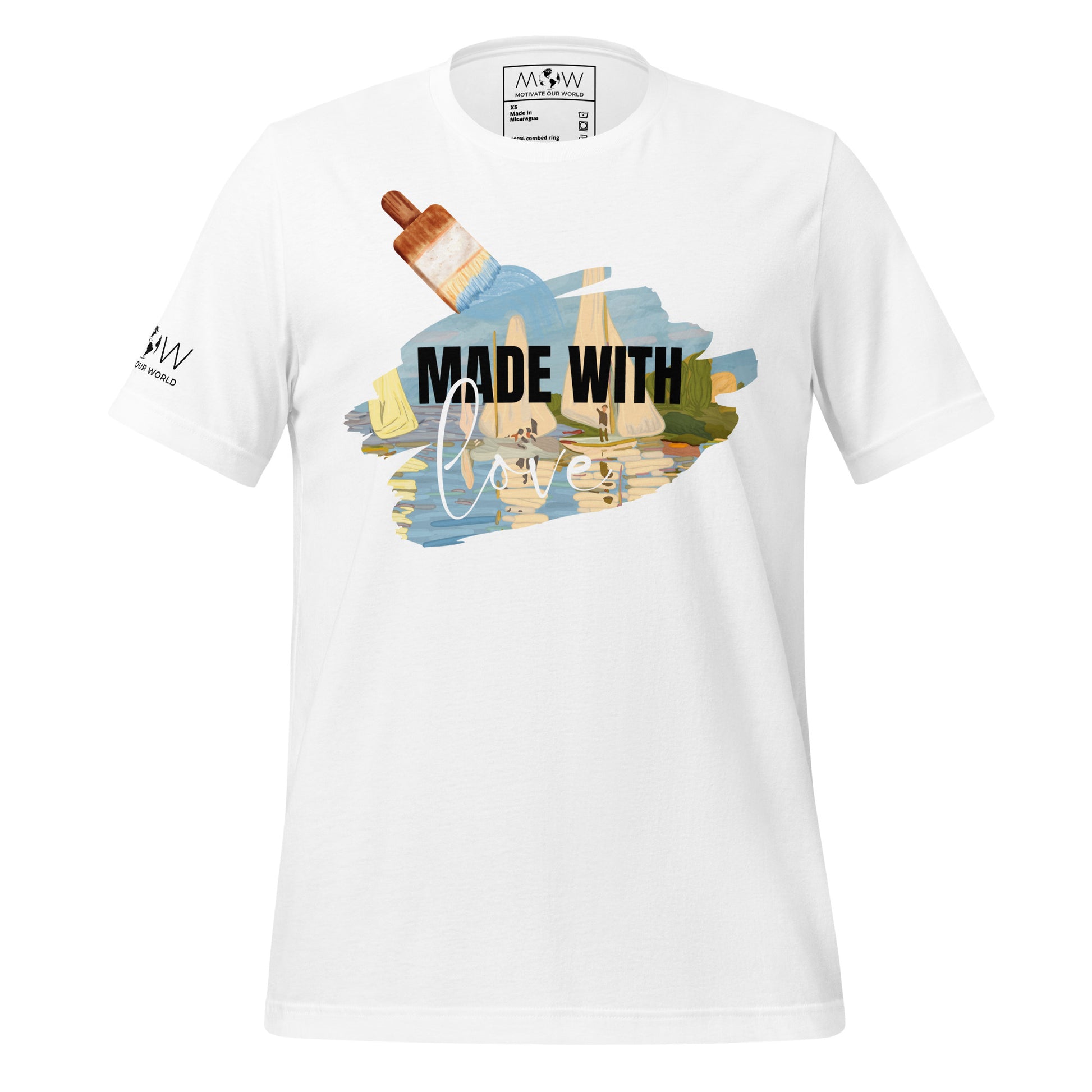 Made With Love White Motivational Men's T-Shirt