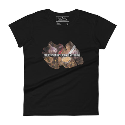 Made with Love and Spices Women’s Motivational Black T-Shirt