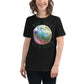 Make Earth Green Again Globe Black Motivational Women’s T-Shirt Lifestyle