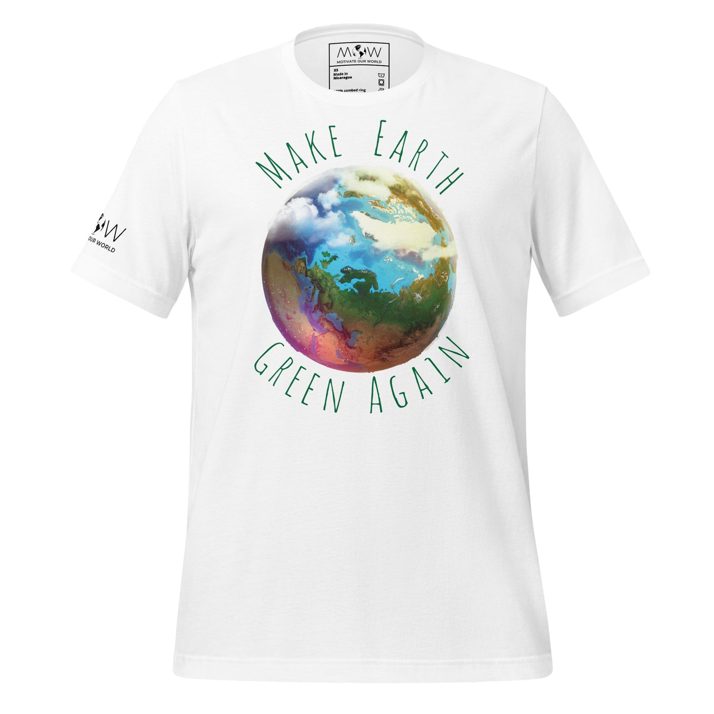 Make Earth Green Again Men's Motivational White T-Shirt