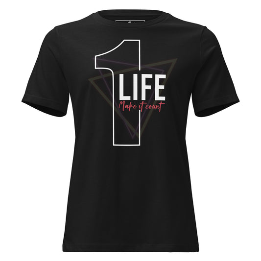 Make It Count Black Motivational Women’s T-Shirt