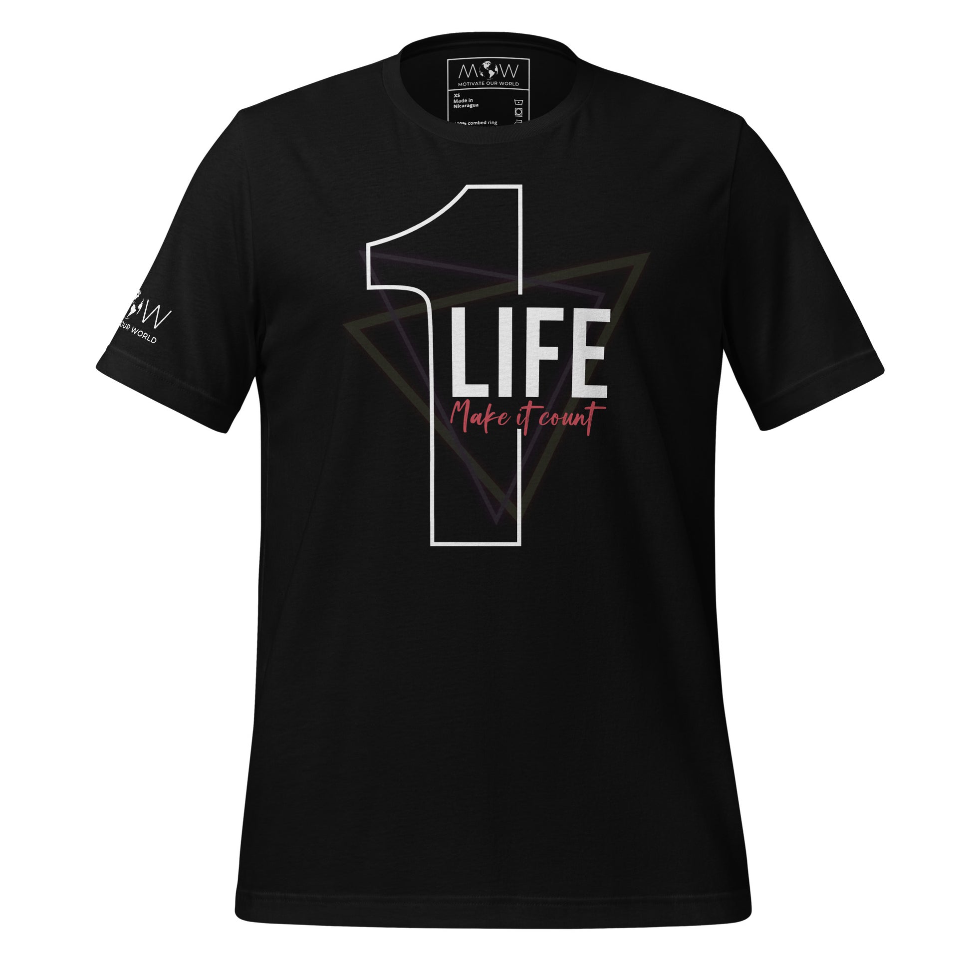 Make It Count Men's Motivational Black T-Shirt
