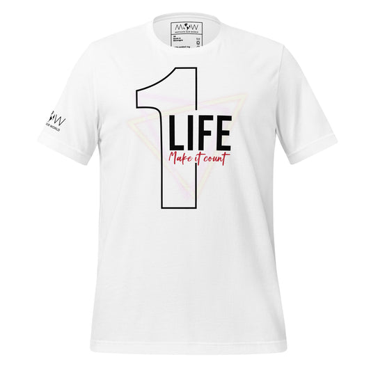 Make It Count Men's Motivational White T-Shirt