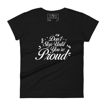 Make It Happen Women’s Motivational Black T-Shirt