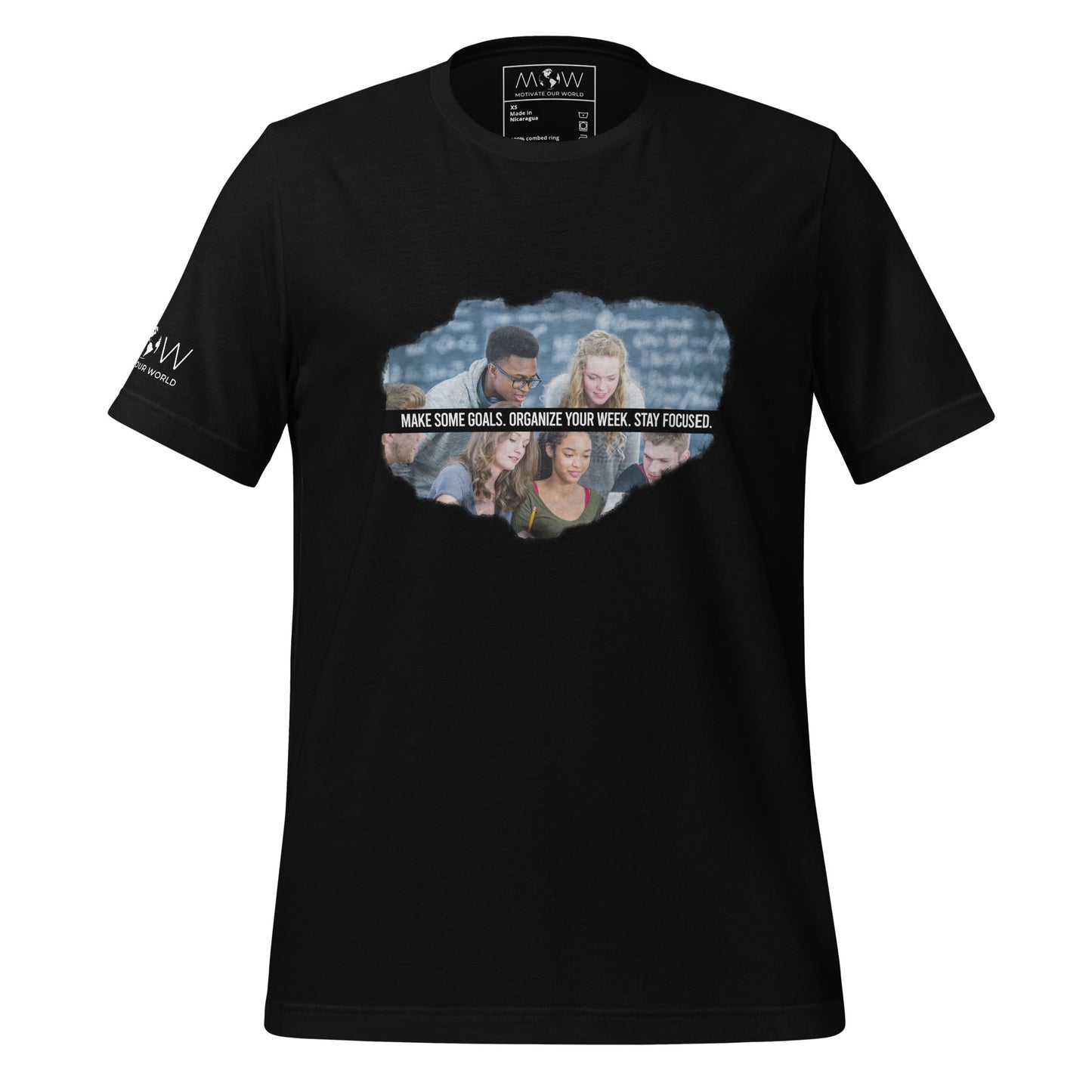 Make Some Goals Men's Motivational Black T-Shirt
