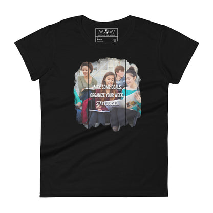 Make Some Goals Women’s Motivational Black T-Shirt