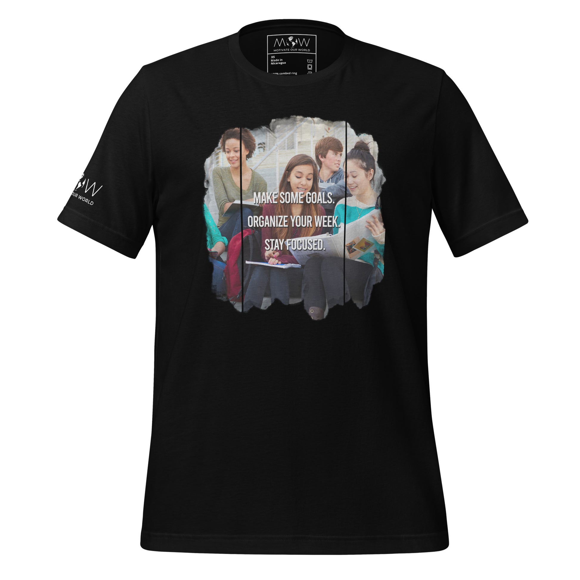 Make Some Goals Men's Motivational Black T-Shirt