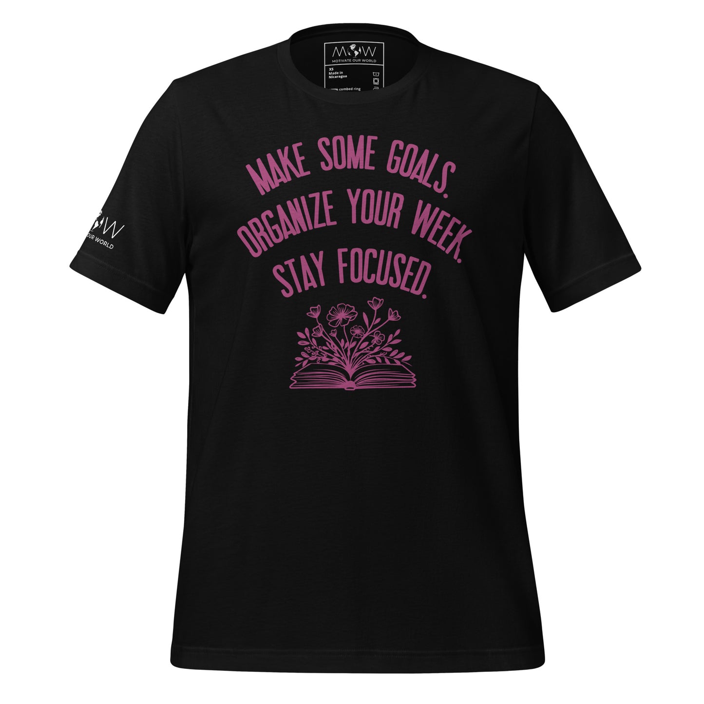 Make Some Goals Men's Motivational Black T-Shirt