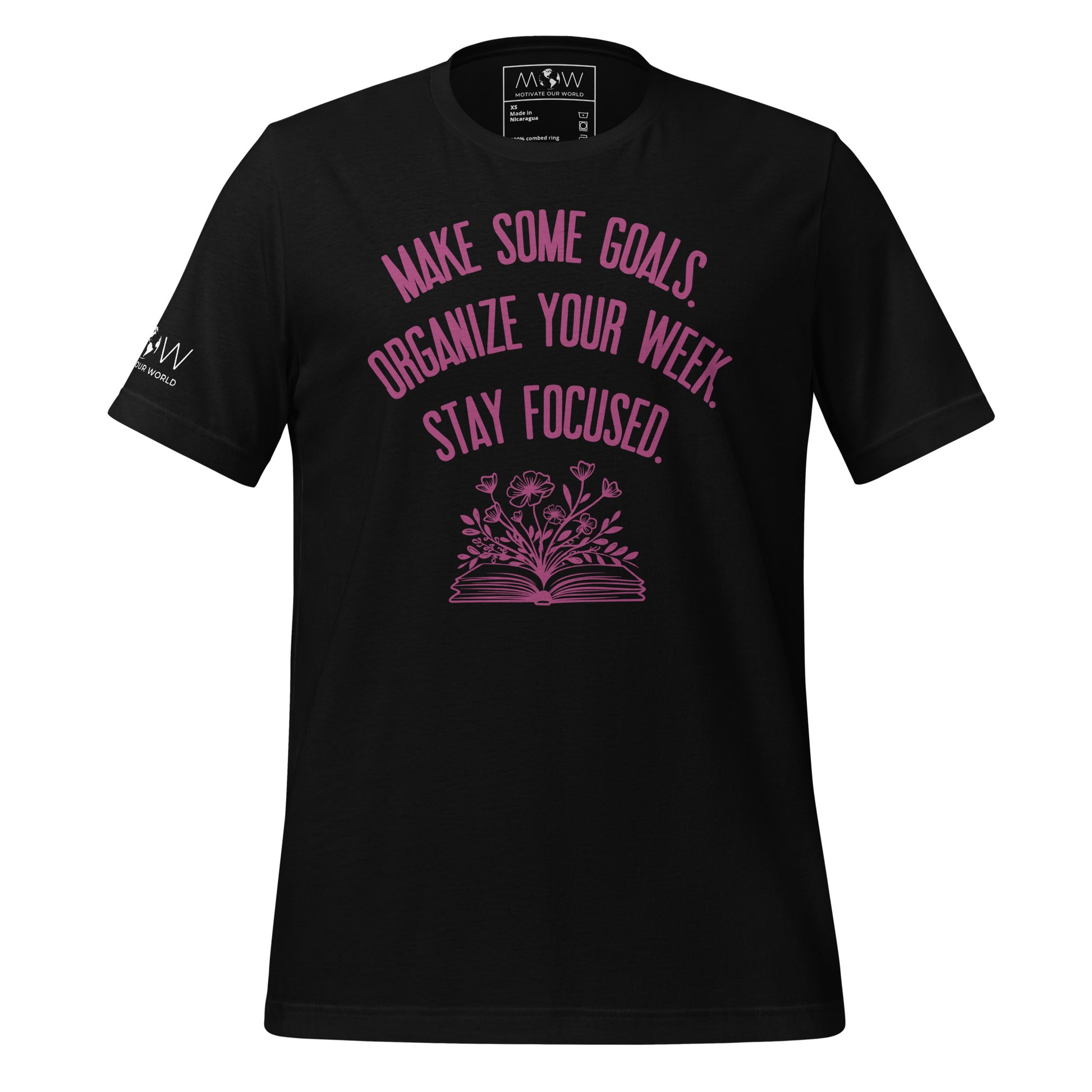 Make Some Goals Men's Motivational Black T-Shirt