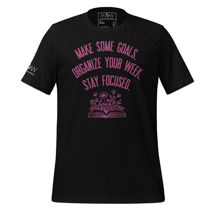 Make Some Goals Men's Motivational Black T-Shirt