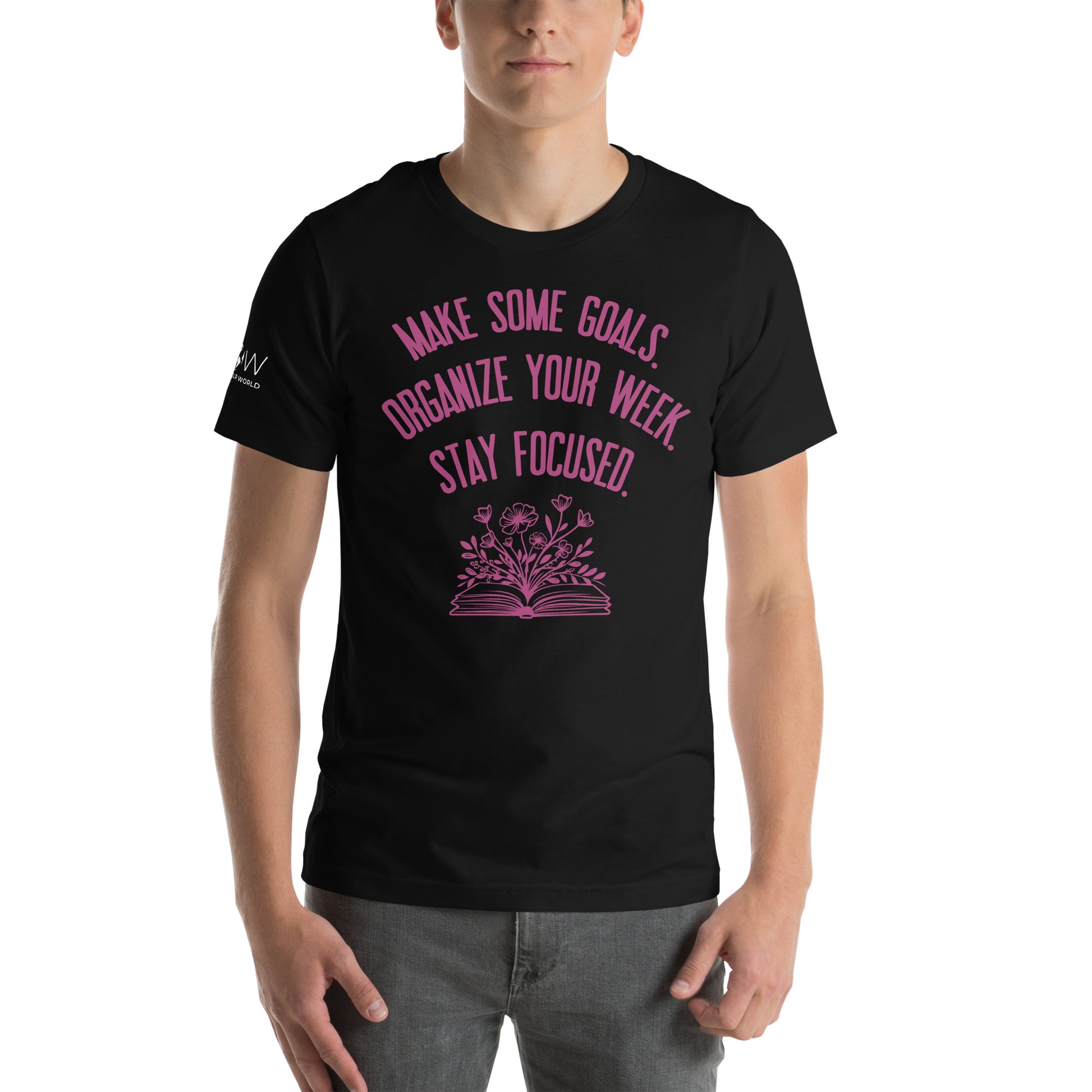Make Some Goals Men's Motivational Black T-Shirt