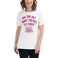 Make Some Goals Stay Focused White Motivational Women’s T-Shirt Lifestyle