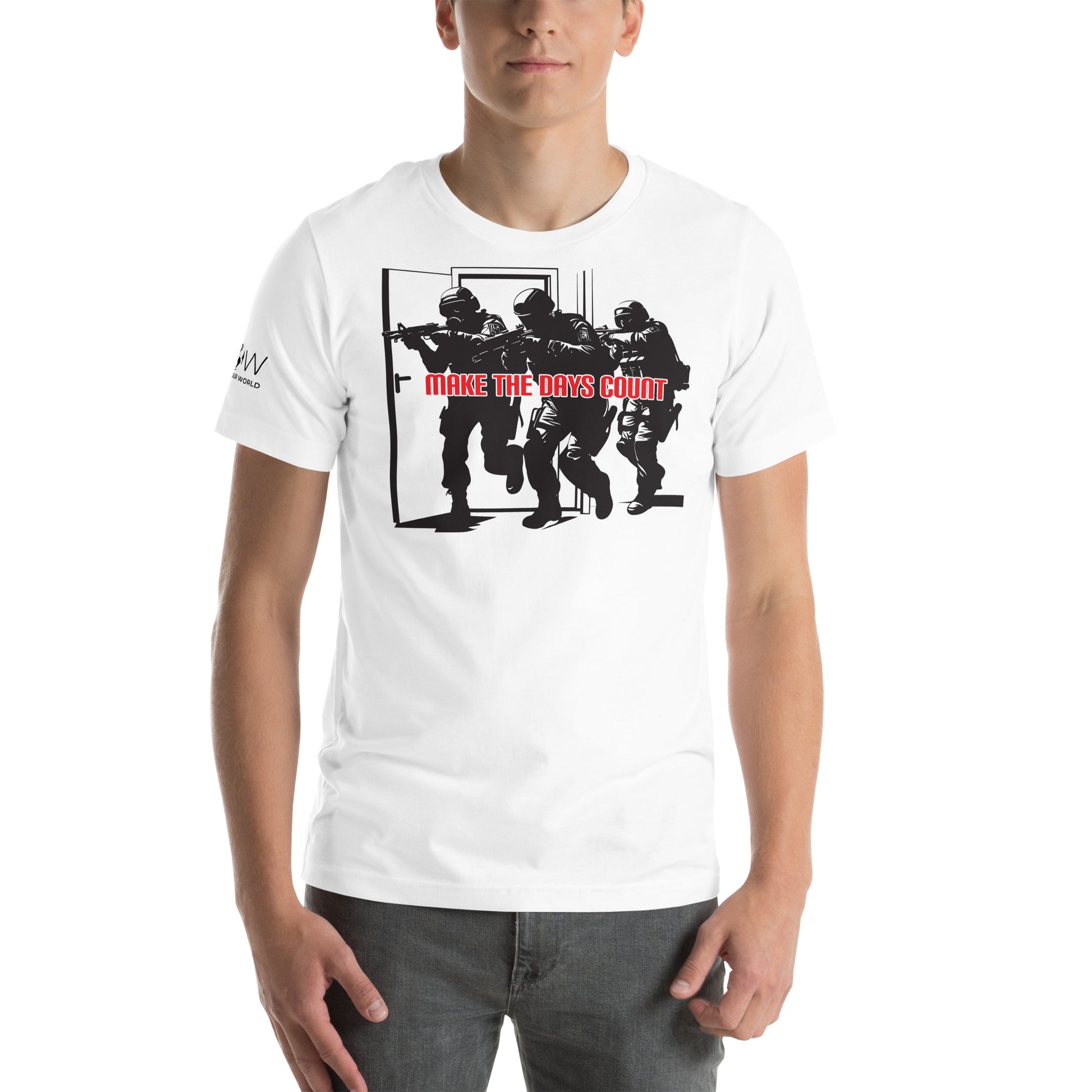 Make The Days Count Men's Motivational White T-shirt