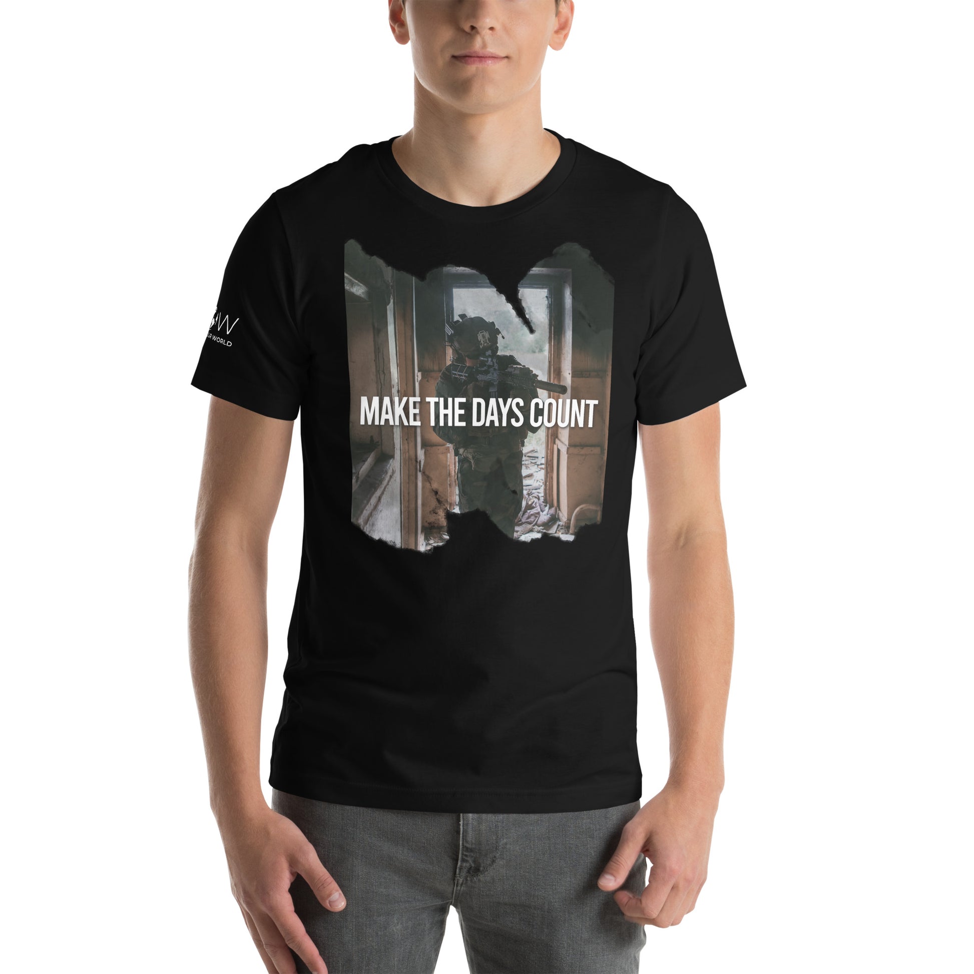 Make the Days Count III Men's Motivational Black T-Shirt