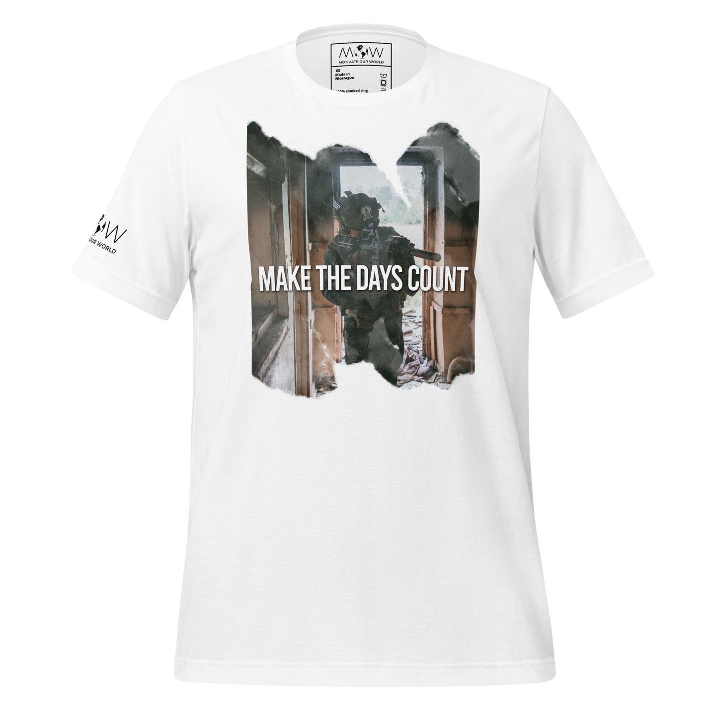 Make the Days Count III Men's Motivational White T-Shirt