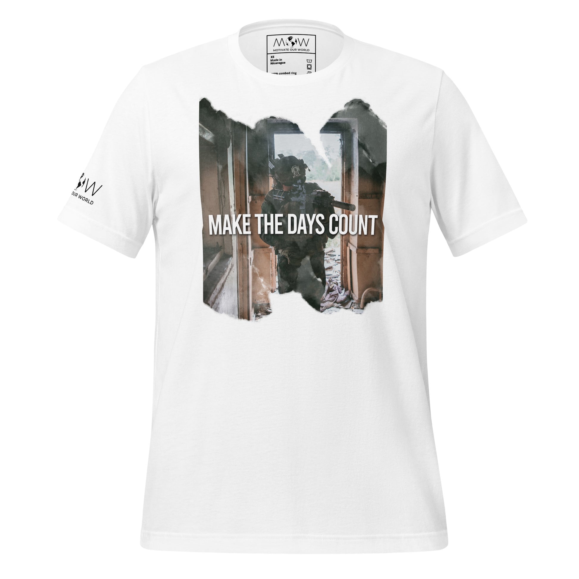 Make the Days Count III Men's Motivational White T-Shirt
